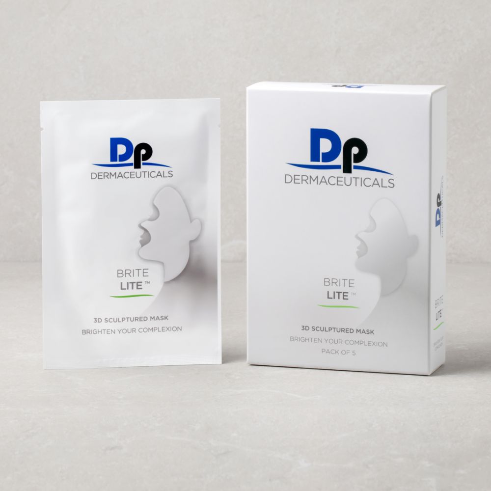 DP DERMACEUTICALS BRITE LITE 3D Sculptured Mask - Box of 5